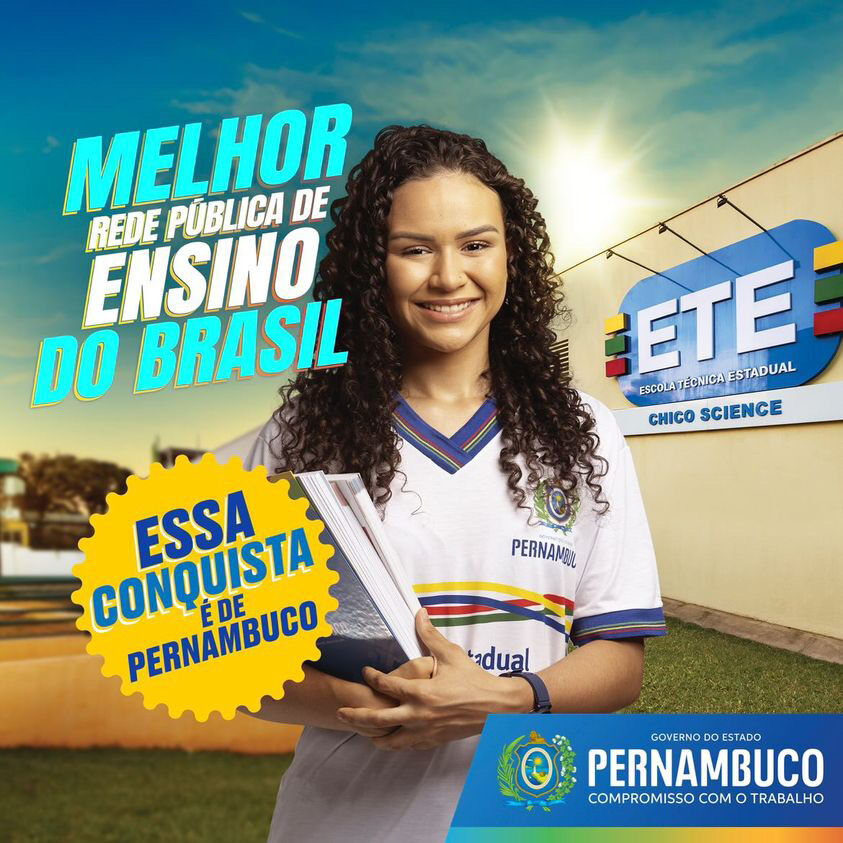 Campanha do Governo de Pernambuco para rede pública de ensino