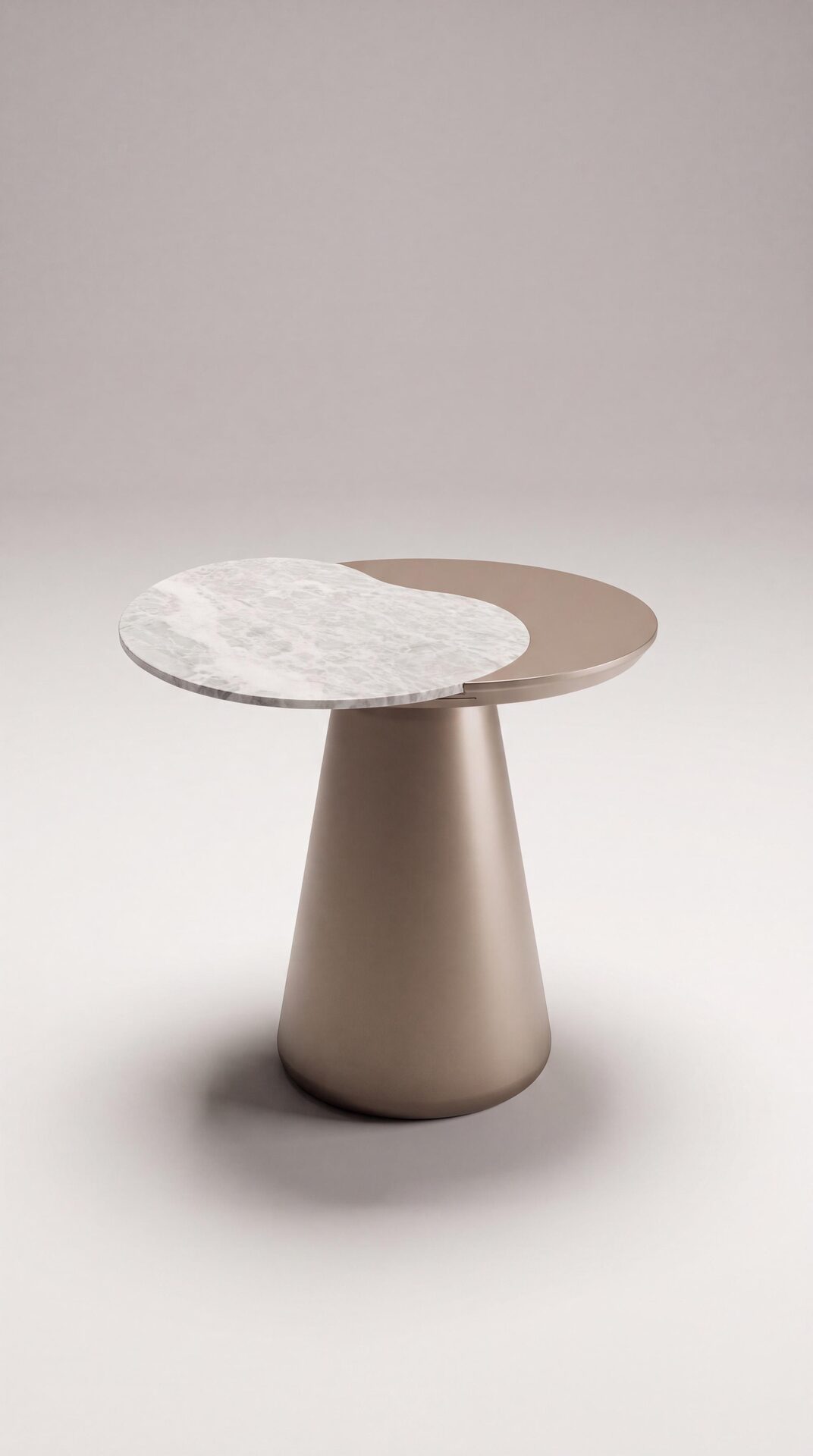 Still de mesa lateral em mármore